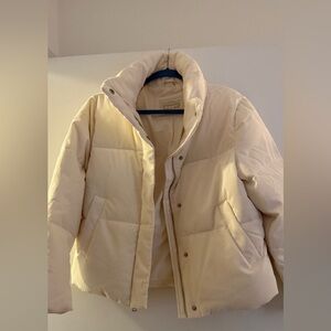 Levi's Cream Puffer Jacket